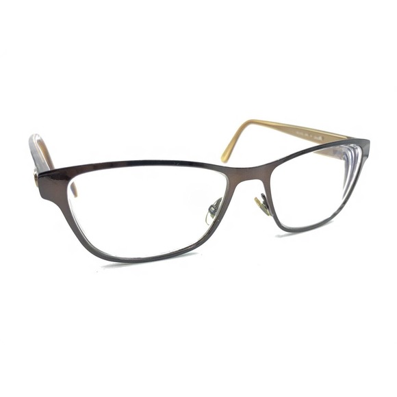 Gucci Optyl GG 4259 UMN Brown Bronze Rectangle Eyeglasses Frames 52-15 140 Italy - Picture 1 of 12